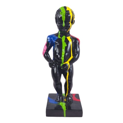 Statue Manneken Pis en Résine 35 cm – Style Pop Art Multicolore