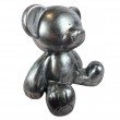 Statue Ours en Résine Aspect Métal – 35 cm - 3