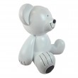 Statue Ours en Résine Blanche – 35 cm - 3