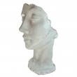 Statue Visage Moderne en Résine Blanche XXL – 120 cm - 2
