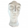Statue Visage Moderne en Résine Blanche XXL – 120 cm - 3