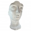 Statue Visage Moderne en Résine Blanche XXL – 120 cm - 4