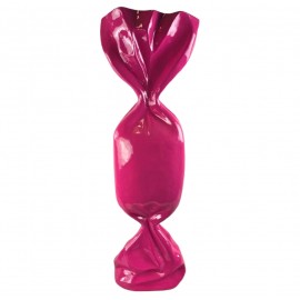 Statue Bonbon Fuchsia XXL 100 cm - Résine Brillante