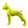 Statue en résine 52 cm – Boxer design jaune brillant - 1