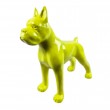 Statue en résine 52 cm – Boxer design jaune brillant - 2