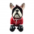 Statue en résine 27 cm – Bouledogue français boxer rouge - 3