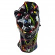 Statue en résine 50 cm – Visage abstrait splash noir - 1