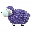 Statue Mouton Résine Violet 23cm Tête Blanche Déco Jardin - 1