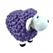Statue Mouton Résine Violet 23cm Tête Blanche Déco Jardin - 4
