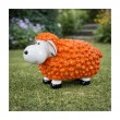 Statue Mouton Résine Orange 23cm Déco Jardin Intérieur Vif - 5