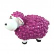 Statue Mouton Résine Magenta 23cm Déco Jardin Intérieur - 1