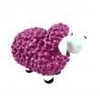 Statue Mouton Résine Magenta 23cm Déco Jardin Intérieur - 5