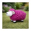Statue Mouton Résine Magenta 23cm Déco Jardin Intérieur - 6