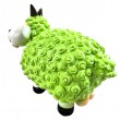 Statue Mouton Résine Vert Tête Blanche Cornes Noires Droites 23 cm - 3