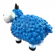 Statue Mouton Résine Bleu Azur Tête Blanche Cornes Noires Droites 23 cm - 6