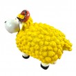 Statue Mouton Résine Jaune Tête Blanche Cornes Spiralées 23 cm - 2