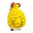 Statue Mouton Résine Jaune Tête Blanche Cornes Spiralées 23 cm - 3