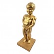 Statue Manneken Pis décorative résine dorée 35 cm - 2