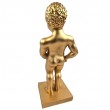 Statue Manneken Pis décorative résine dorée 35 cm - 4
