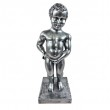 Figurine Manneken Pis d&eacute;corative r&eacute;sine acier 35 cm