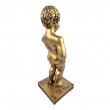 Sculpture Manneken Pis décorative résine doré antique 35 cm - 5