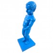 Ornement Manneken Pis décoratif résine bleu cyan 35 cm - 2
