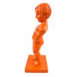 Statue Manneken Pis décorative résine orange 35 cm - 3