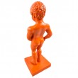Statue Manneken Pis décorative résine orange 35 cm - 4