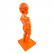 Statue Manneken Pis décorative résine orange 35 cm - 5