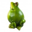 Statue grenouille XXL résine verte 55 cm jardin - 3
