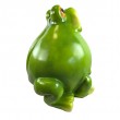 Statue grenouille XXL résine verte 55 cm jardin - 5