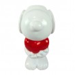 Statue Snoopy chien blanc résine cœur rouge 30 cm - 2