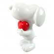Statue Snoopy chien blanc résine cœur rouge 30 cm - 8