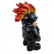 Statue nain punk rock résine casque pics 27 cm - 5