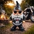 Nain de jardin biker résine Gnome Cruising lunettes 25 cm - 6