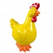 Statue en résine poule/coq jaune avec crête rouge 40 cm - 2