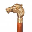 CANNE de marche pommeau tête de cheval antique 93 cm