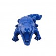 Statue en résine crocodile bleu - 42 cm - 3