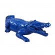 Statue en résine crocodile bleu - 42 cm - 4