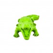 Statue en résine crocodile vert anis brillant 42 cm - 3