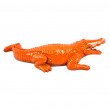 Statue en résine crocodile orange intense 42 cm - 5