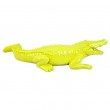 Statue en résine crocodile jaune citron brillant 42 cm - 5