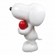Statue chien blanc XXL avec cœur rouge en résine 120 cm styles snoopy - 1