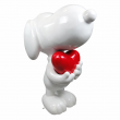 Statue chien blanc XXL avec cœur rouge en résine 120 cm styles snoopy - 4