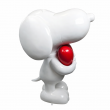 Statue chien blanc XXL avec cœur rouge en résine 120 cm styles snoopy - 5