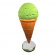 Stop trottoir glace géante XXL en résine fibrée 140 cm pistache - 2