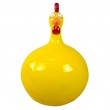 Statue poule décorative en résine jaune vif 60 cm - 2