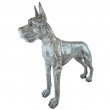 Statue dogue allemand résine effet béton 120 cm - 2