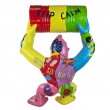 Statue gorille Donkey Kong pop art multicolore 100 cm - 4