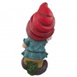 Statue nain de jardin à la hache résine 43 cm chapeau rouge - 3